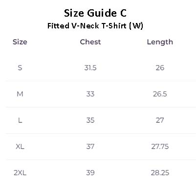 Size Guide C