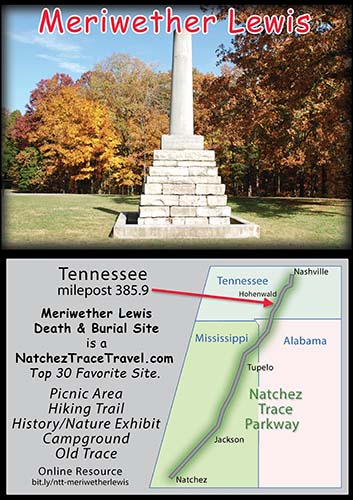 Meriwether Lewis Death and Burial Site - Natchez Trace Parkway
