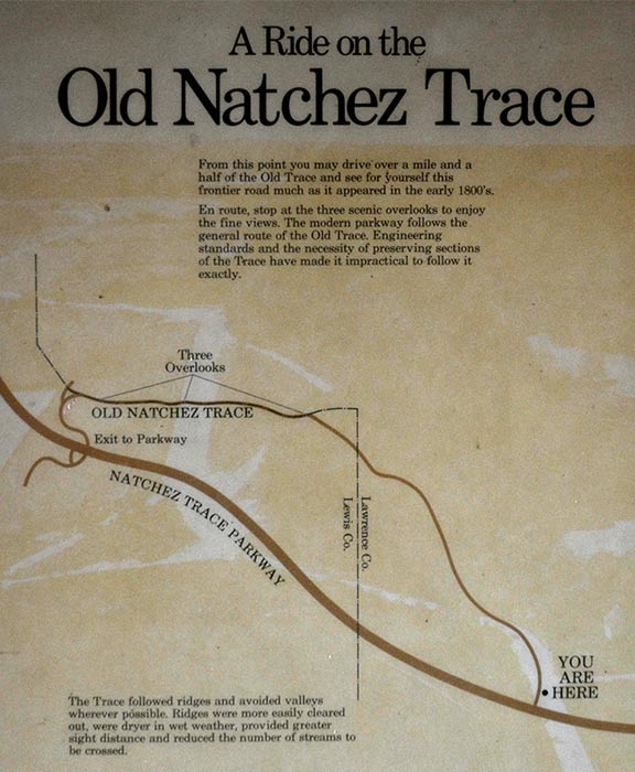 Old Trace Drive Map