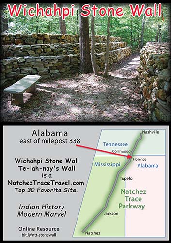 Wichahpi Commemorative Stone Wall - Milepost 338 - Te-lah-nay's Wall