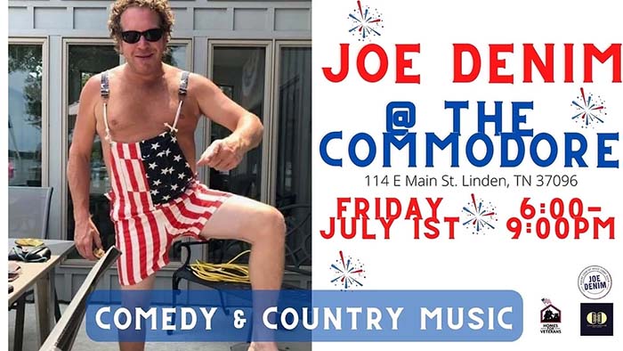 Joe Denim at The Commodore Hotel and Music Cafe - Linden, Tennessee