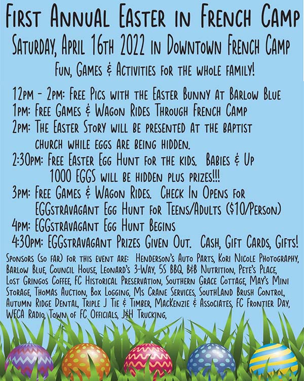 French Camp, MS Easter Egg Hunt