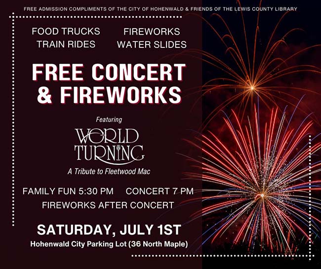 Summer Concert and Fireworks - Hohenwald, Tennessee