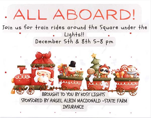 Kosciusko Christmas Train Rides - Kosciusko, Mississippi