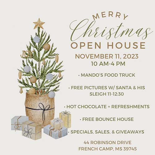 Merry Christmas Open House - French Camp, Mississippi