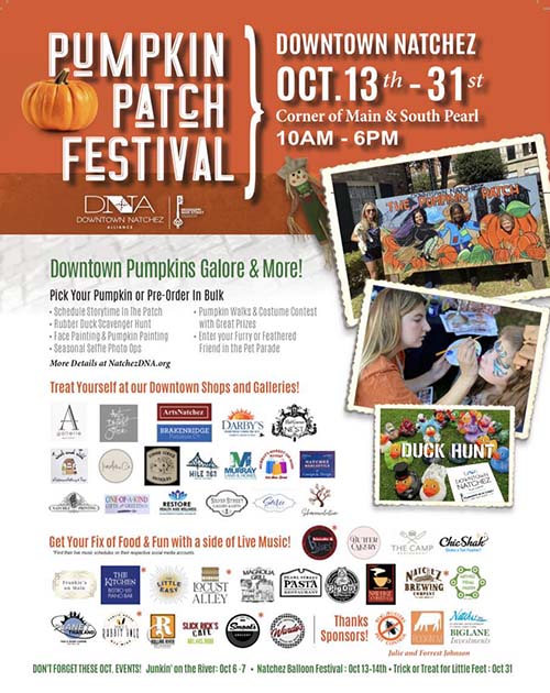 Pumpkin Patch Festival - Natchez, Mississippi