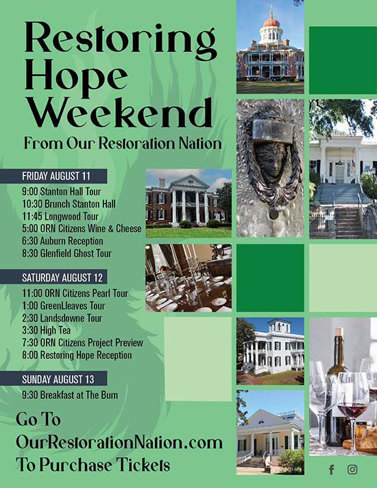 Restoring Hope Weekend - Natchez, Mississippi