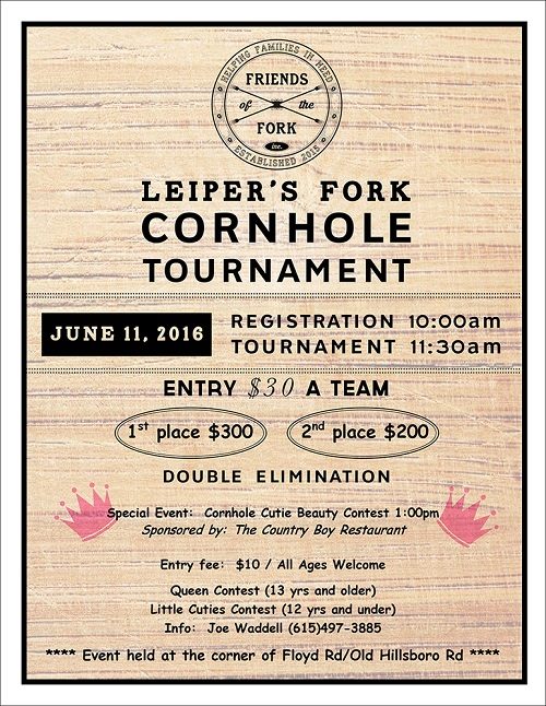 Leiper's Fork Cornhole Tournament