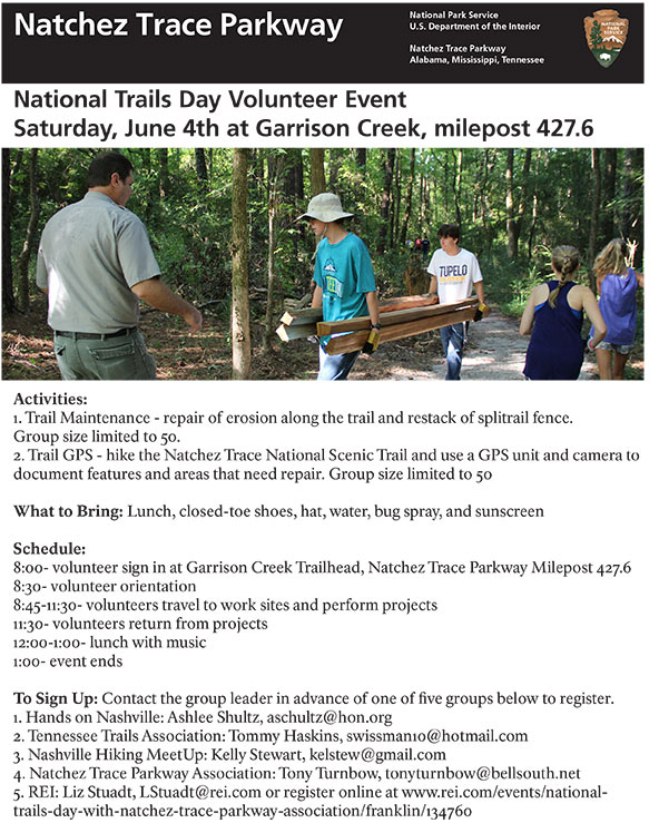 National Trails Day Volunteer Event