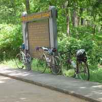 Mississippi - Cyclists taking a break to check out Cypress Swamp.