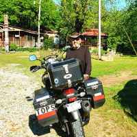 Motorcyclist staying at Tennessee Fitness Spa near Waynesboro, TN.