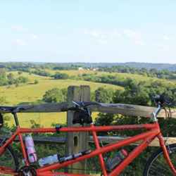 You can bike right up to the overlook (even with a tandem bike)!