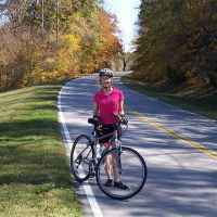 Bicycling on a beautiful, early fall day near milepost 362 in southern Tennessee.