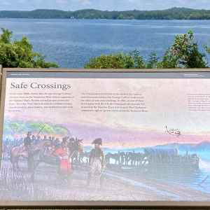 George Colbert's Ferry carried Post riders, Kaintucks, military troops, casual travelers, slave traders, and enslaved people across the Tennessee River.