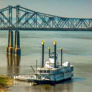 Casino Riverboat anchored at Natchez-Under-the-Hill