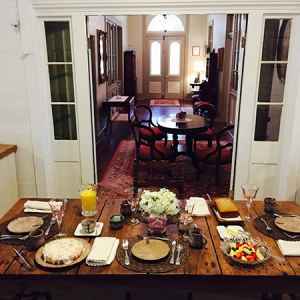 Breakfast served at the historic Dupree House - Mamie's Cottage B&B