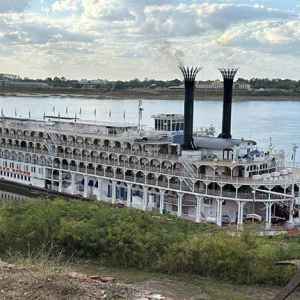 American Queen docked at Natchez-Under-the-Hill