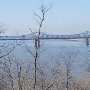 View of Mississippi River Bridge - Natchez, Mississippi
