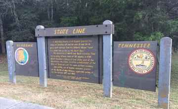 100 miles to the Alabama - Tennessee State Line - Natchez Trace Parkway