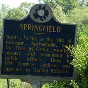Springfield Plantation Historical Marker